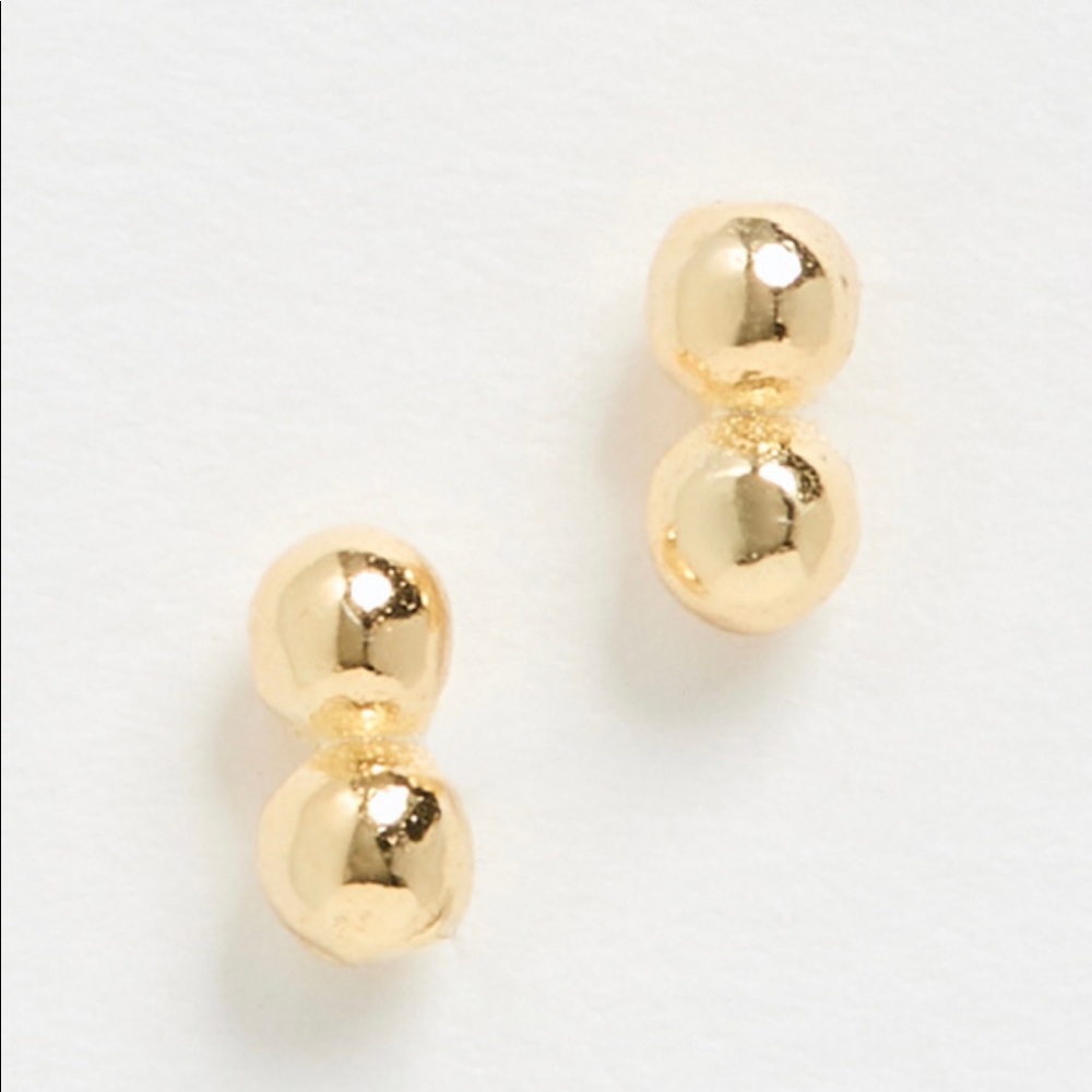 SOLD NWT double ball stud earrings. - Picture 1 of 4